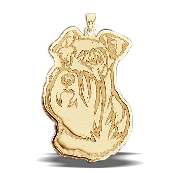 Miniature Schnauzer Dog Charm or Pendant