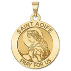 Saint Aoife Round Religious Medal