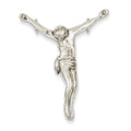 14K White Gold Jesus Chain Slide