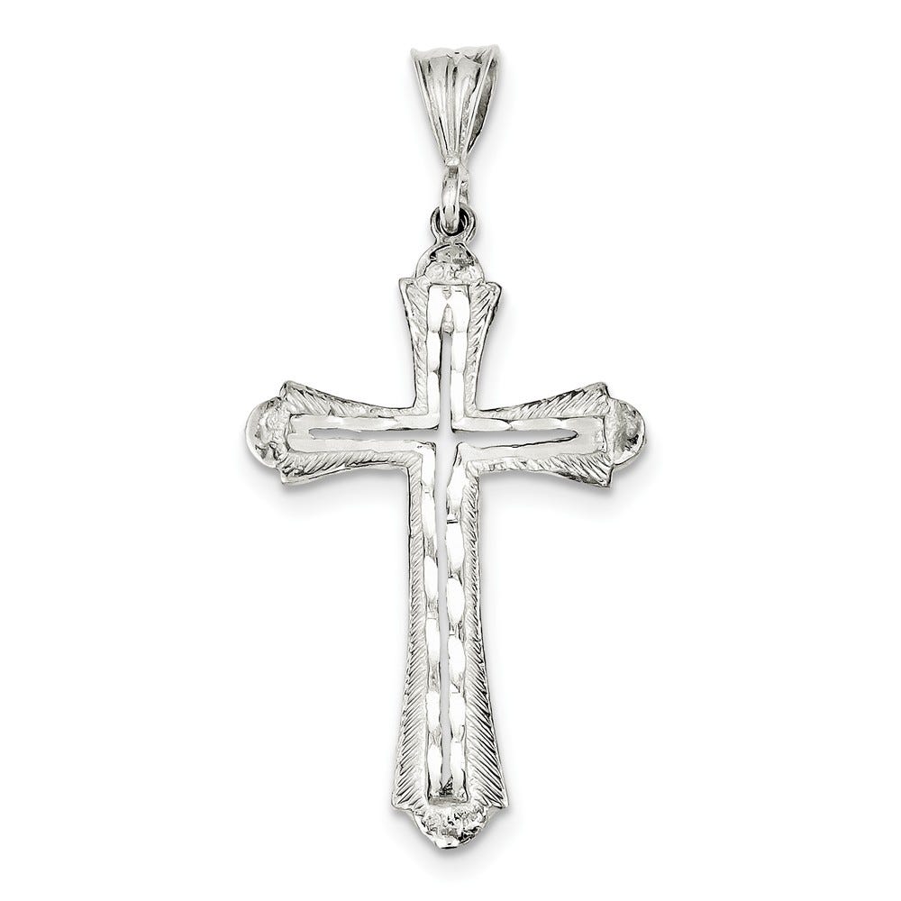 Diamond-Cut Cross Pendant
