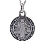 Saint Benedict Medal With 18 Inch Curb Chain