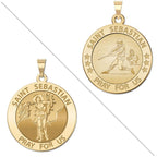 Baseball - Saint Sebastian Doubledside Sports Religious Medal