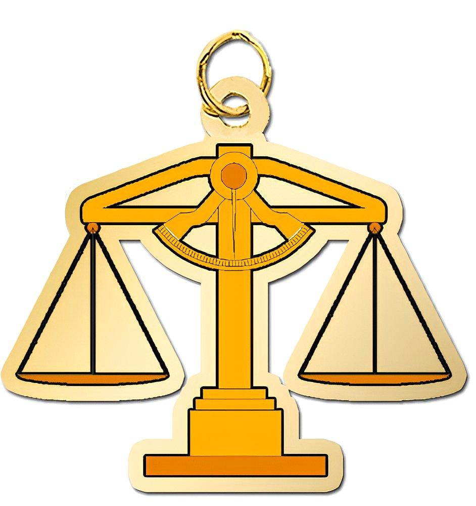 Scale of Justice Charm