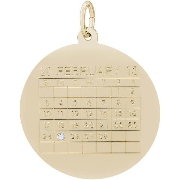 Calendar with Diamond Engravable