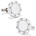 Engravable Stainless Steel Bolted Cufflinks