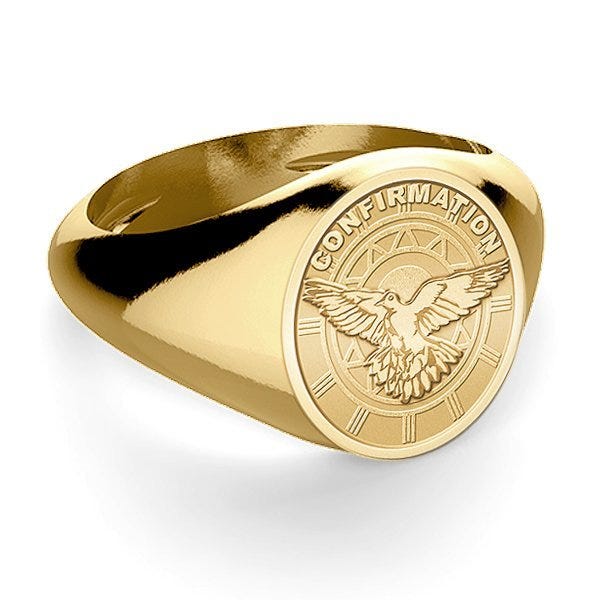 Confirmation Holy Spirit Religious Ring