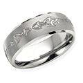 Tungsten Approx. 0.31 Inch Brushed and Polished Wedding Band