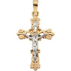 Ornate-Ends Crucifix Pendant
