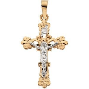 Ornate-Ends Crucifix Pendant