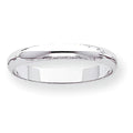 14K White Gold Approx. 0.12 Inch Half-Round Wedding Band