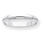 14K White Gold Approx. 0.12 Inch Half-Round Wedding Band