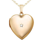 Diamond Heart Photo Locket