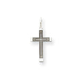 Laser Designed Inset-Outline Cross Charm