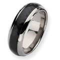 Titanium Carbon Fiber Approx. 0.31 Inch Polished Band
