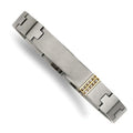 Custom Engraved Stainless Steel Men's Diamond Accent ID Bracelet