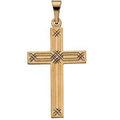 X-Accent Cross Pendant With Design