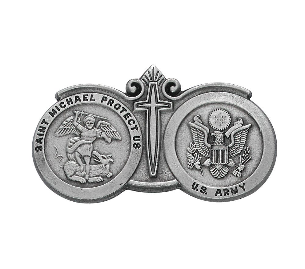 Saint Michael Army Visor Clip