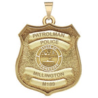 Personalized Millington Tennessee Police Badge with Rank and Number