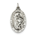 Sterling Silver St.Christopher Medal