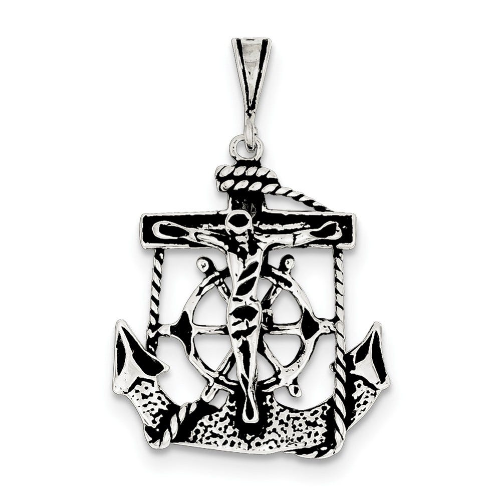 Antiqued Mariner Crucifix Charm
