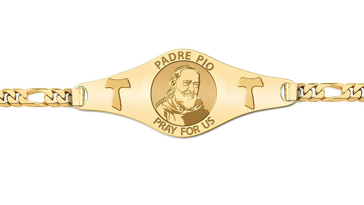Padre Pio Bracelet with Franciscan Crosses