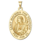 Saint Macrina The Younger Religious Medal - Oval