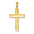 14K Hollow Cross Pendant