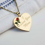 I Love You Mom Rose Heart.