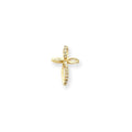 14K Diamond Passion Cross Pendant