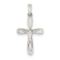 Sterling Silver Polished Crucifix Pendant