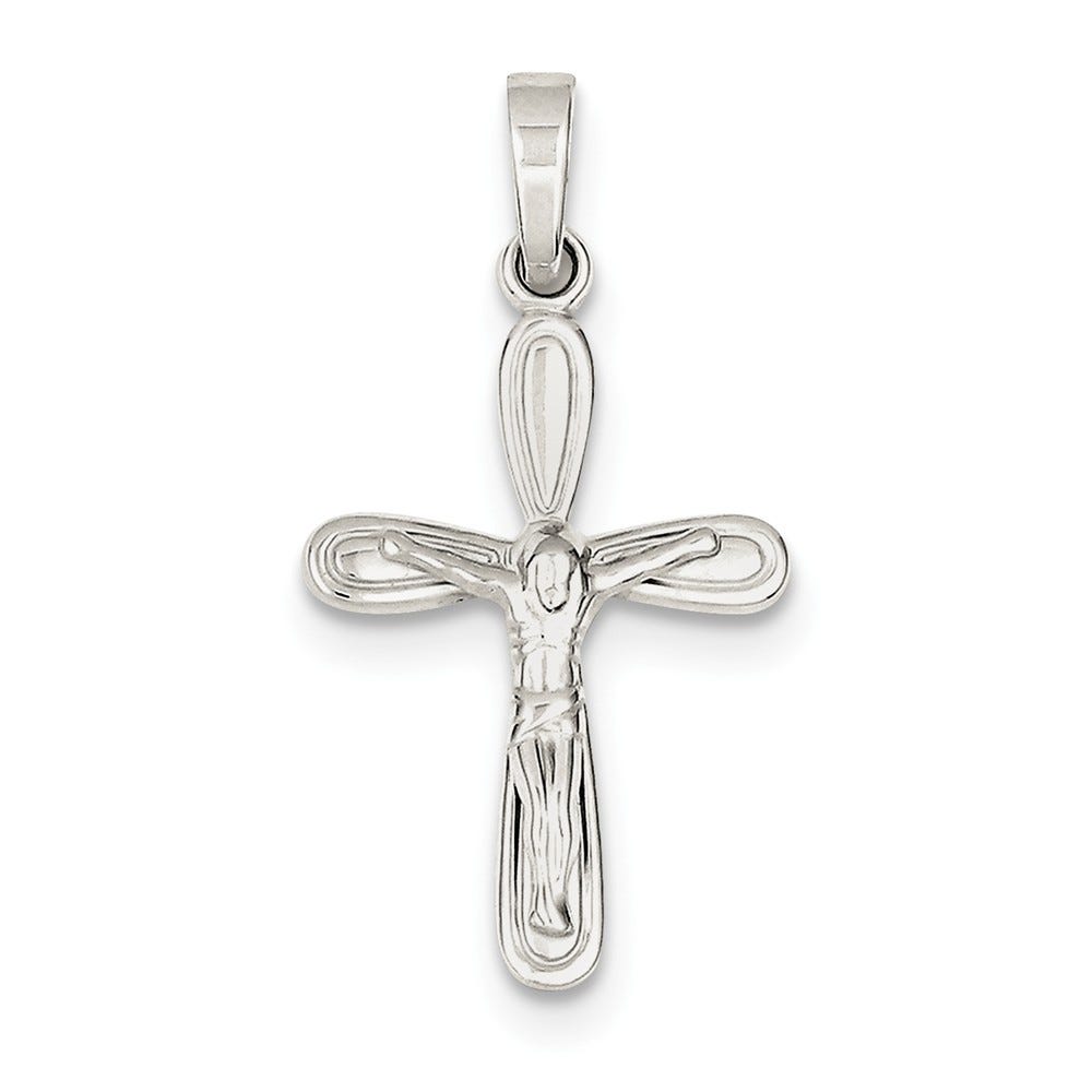 Sterling Silver Polished Crucifix Pendant
