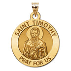 Saint Timothy Round Religious Medal