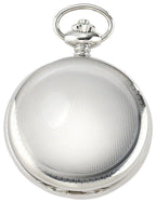 Charles-Hubert Paris Stainless Steel Hunter Case Mechanical Pocket Watch