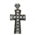 Beaded Pattern Cross Pendant