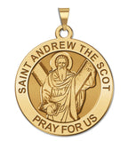 Saint Andrew the Scot Round Religious Medal