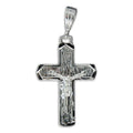Crucifix Pendant In Silver Or Steel