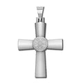 Sterling Silver High Polished Golf Ball Cross