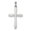 White Gold Polished Cross Pendant