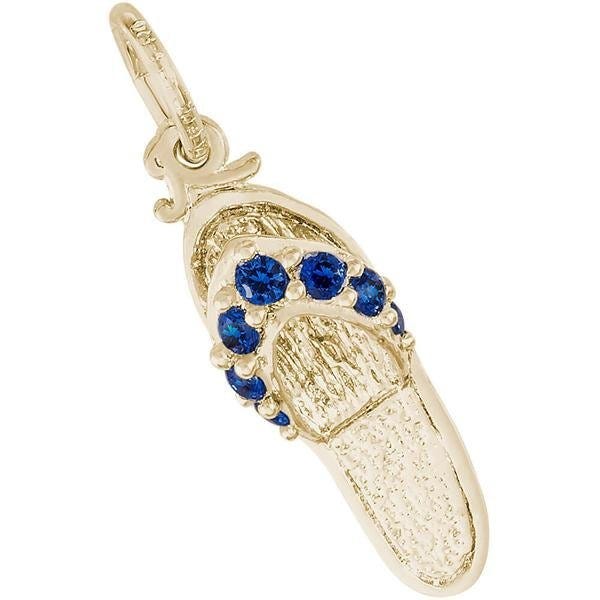 Sandal - Blue Sapphire Engravable