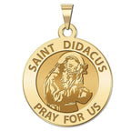 Saint Didacus Round Religious Medal