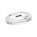 Platinum Approx. 0.16 Inch Half-Round Comfort Fit Lightweight Band