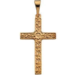 Scrollwork Cross Pendant