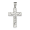 Polished And Textured Crucifix Pendant