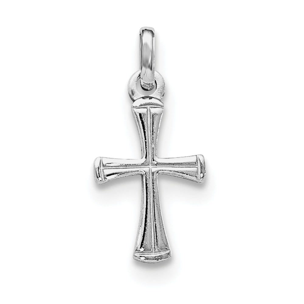 Sterling Silver Child's Polished Cross Pendant