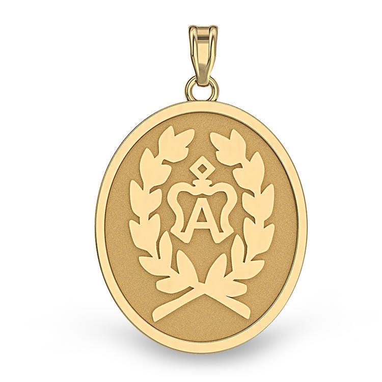 American Warmblood (Full Logo) Horse Breed Oval Medal