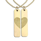 Custom Fingerprint Set of Tags with Chains Included