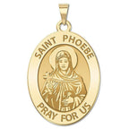 Saint Phoebe Oval Religious Medal "Round"