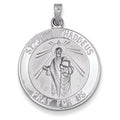 14K White Gold Saint Jude Thaddeus Round Charm