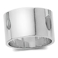14K White Gold Approx. 0.47 Inch Flat Wedding Band
