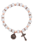 Stretch Crystal Rosary Bracelet